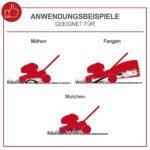 Benzinrasenmäher MS173-51 Scheppach mit Motoröl & Ersatzmesser – 51cm Schnittbreite | Radantrieb