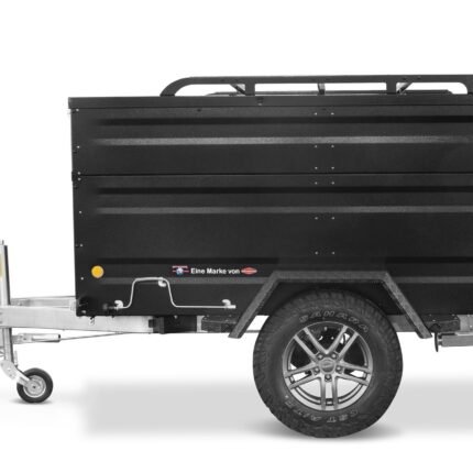 TPV Kofferanhänger 1300kg KT-EB3 Offroad Plus Bordwanderhöhung Geschlossen Gebremst Anthrazit
