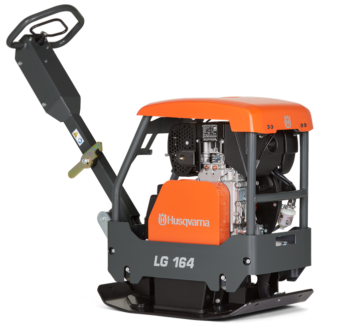 HUSQVARNA LG 164 Hatz Diesel – Rüttelplatte reversierbar mit 170 kg | VORFÜHRGERÄT