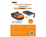 WORX 20V Akku-Mähroboter Landroid M500 Plus 18cm/500 m² mit App, IPX4 WR165E, inkl. Installationsmaterial