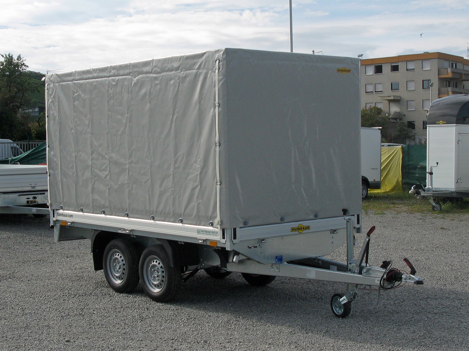 Humbaur HT203116 Planenaufbau LH 1600 mm – Grau