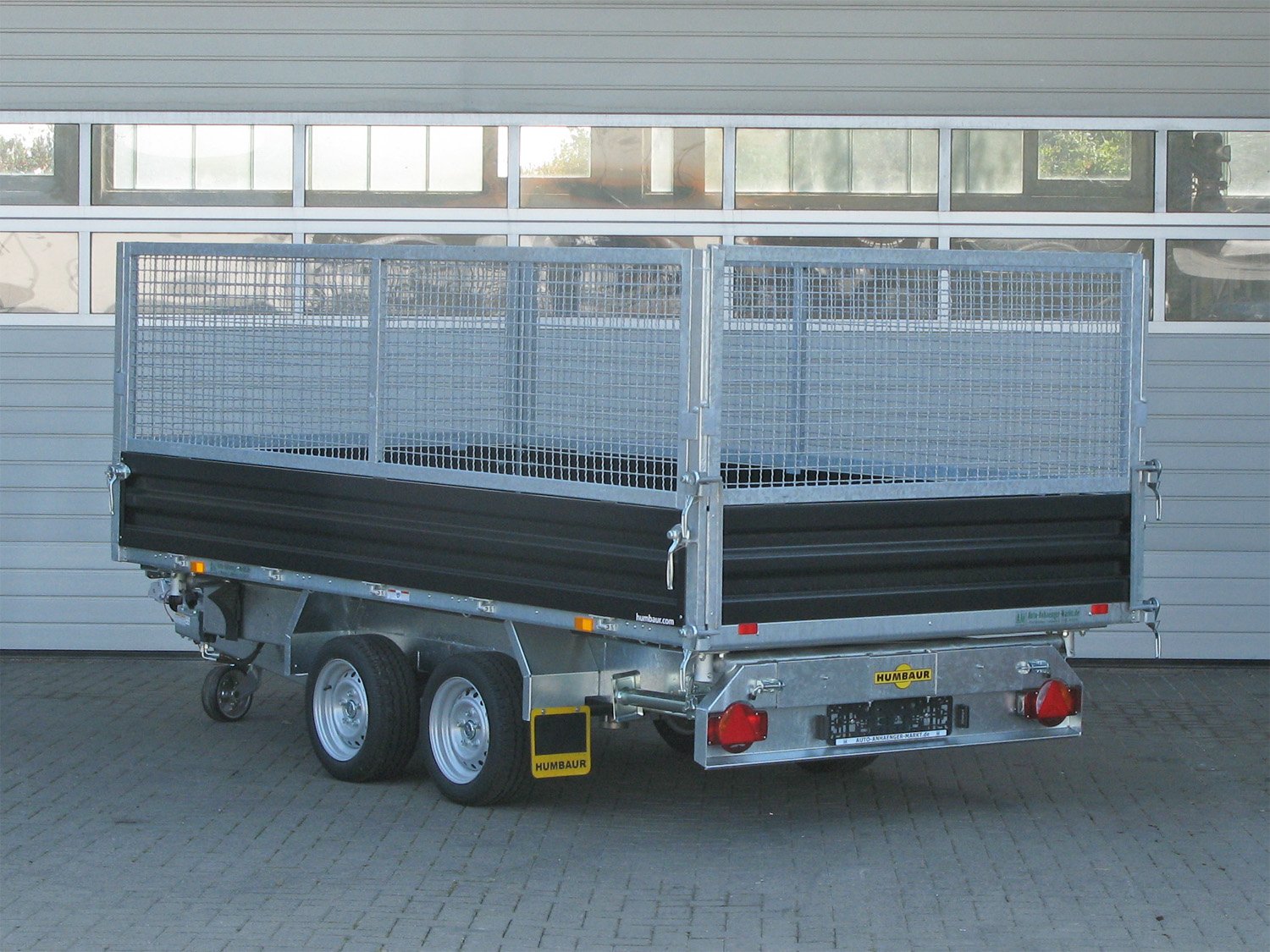 Humbaur HTK 3000.31 STAHL PROFI Stahlgitteraufsatz 600 mm, Auffahrpaket
