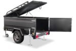 Offroad und Dachzelt Anhänger 1000kg schwarz KT-EB2