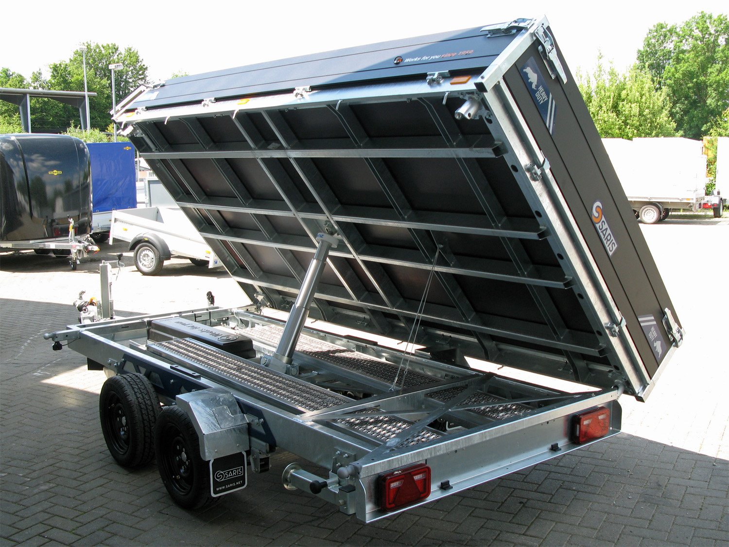 Saris K3 356 184 3500 2 HD E Profi Heavy Duty Rampen, Stützen, Nothandpumpe