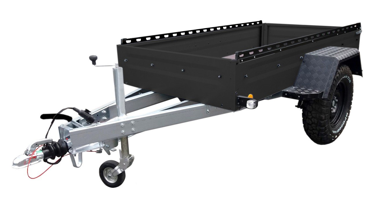 Offroad Auto Anhänger 1000kg schwarz TL-EB2 – Tieflader