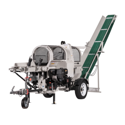 LUMAG SSA400GH-PRO/S | Benzin-Sägespaltmaschine mit Förderband & Zuführförderband